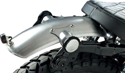 Yamaha SR400, SR500 Aluminium Rear Fender, incl. Brackets, Rubbers & Bushings, Wrenchmonkees/GibbonSlap-Style (Additional parts see item 62022+62023)