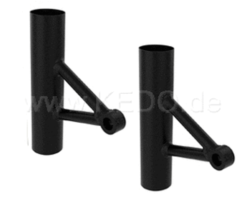 Headlamp Brackets Black Alloy (pair) Gibbon Slap Style Headlamp Brackets Black Alloy (pair) Gibbon Slap Style