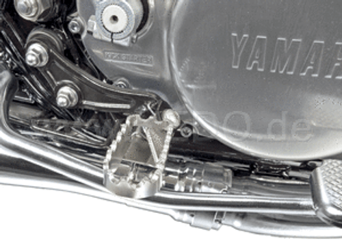 Foot Pegs Stainless Steel Toothed (pair) SR400 SR500 Foot Pegs Stainless Steel Toothed (pair) SR400 SR500