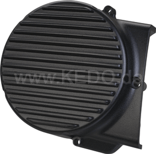 Generator Cover with Cooling Fins 'ViRace' Black Alloy '95-on SR400 SR500