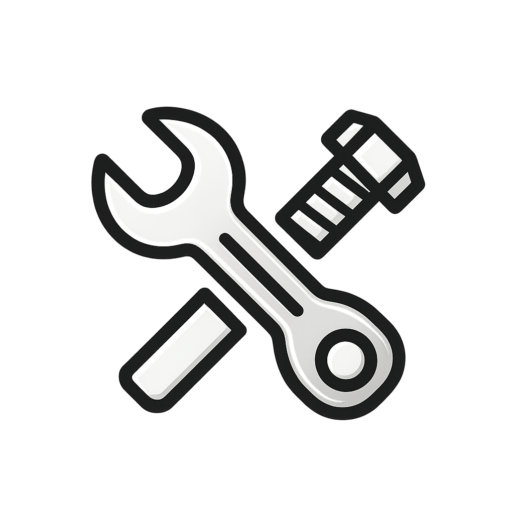 Spanner and bolt icon for Installation Guides