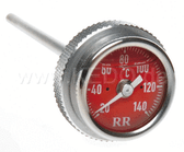 Oil Dipstick Thermometer RR34 with RED Clock-Face