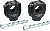 Handlebar Clamps LSL, Black, 1 Pair, for 1" Handlebars (25.4mm)