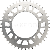 Sprocket Rear 43T #525 Aluminium Silver anodized JT, Triumph