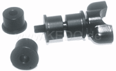 Handlebar Mounting Clamp , SR400 SR500, XS650 '77-83, Solid Bushings Black Plastic, Set of 4