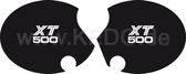 Side Cover Decal Set 'XT500', 1 Pair Right & Left, Lettering similar to 1980 TT500 US model