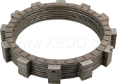 Clutch Plate Set (8 Plates) XT550, SRX600, TT600-'92, TT600S/E/R/RE, all XT600/Z/E+K, XTZ660, SZR660