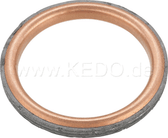 Header pipe Gasket, Heavy Duty, Copper ring filled with composite material SR400 SR500 TT500 XT500, OEM 3GD 14613 00