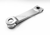 Brake Actuating Lever (Rear Wheel), aluminum Silver anodized