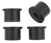 KEDO Top Yoke Bushings (Massive) for Handlebar Clamp, Black Plastic, Set of 4