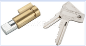 Steering Lock with Angled Key SR400, SR500, XT500, Ø12mm, length 38.5mm, incl. 2 keys