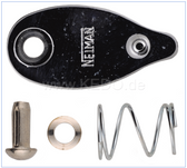 Small Parts for Steering Lock (Oval Cover incl. Rivet, Spring and Washer)