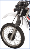 Enduro Front Fender, pure white dyed through (PP), very good protective effect