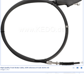 High Quality Front Brake Cable, OEM reference # 1G8-26341-00