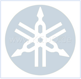 Decal 'Diapason', Silver, inverted, 1 Pair