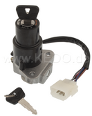 Replica Ignition Switch (6-Way Plug, 6 Wires, with Steering Lock)