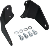 Headlight Bracket 'Slim', Black Powdercoated Aluminium SR400 SR500, 1 Pair, Standard Baseplate for Mounting Required