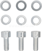 Air Filter Box Cover Screw Set, cross recess incl. spring washer + washer galvanised TT500, XT500, Japanese head diameter with PH drive (Phillips)