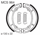 Brake Shoes Front TT250 TT500 TRW/Lucas