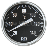 Oil Dipstick Thermometer RR34 with BLACK Clock-Face