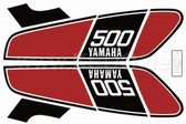 Fuel Tank Decal  Set 76 TT500 XT500