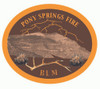 Pony Springs Fire BLM Buckle (RESTRICTED)