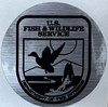 Fish & Wildlife Service Sticker - 2" METALLIC SILVER