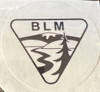 Bureau of Land Management (Simple Logo) Sticker - 1.75" CLEAR