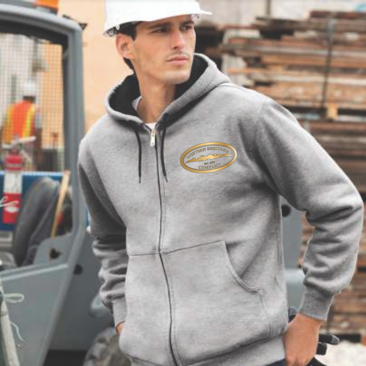 CornerStone® Heavyweight Full-Zip Hooded Sweatshirt with Thermal Lining *