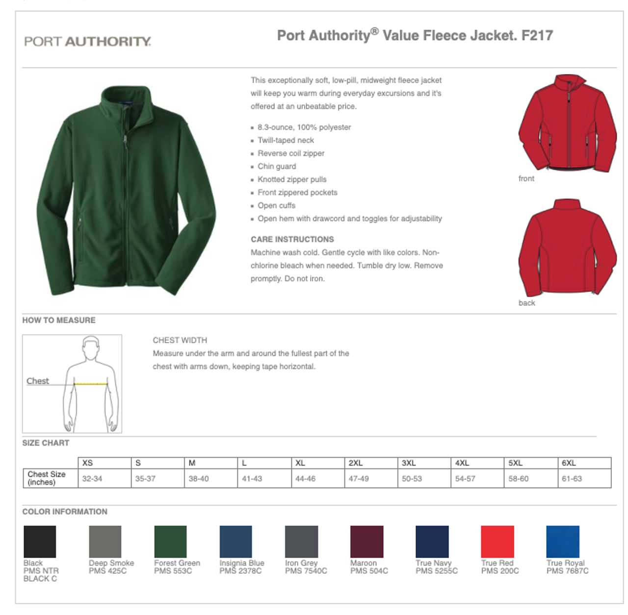 Full Zip Fleece Jacket - Men's** (Restrictions Apply - see description)