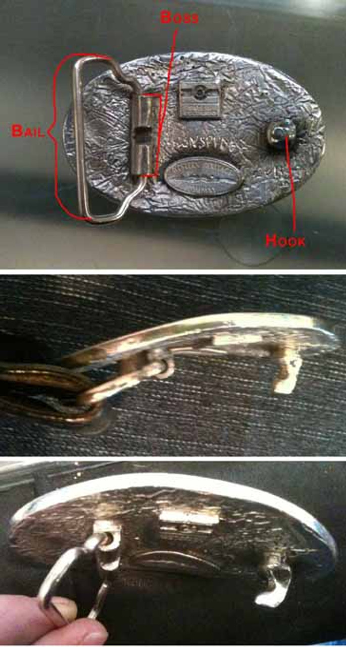 attaching a belt buckle