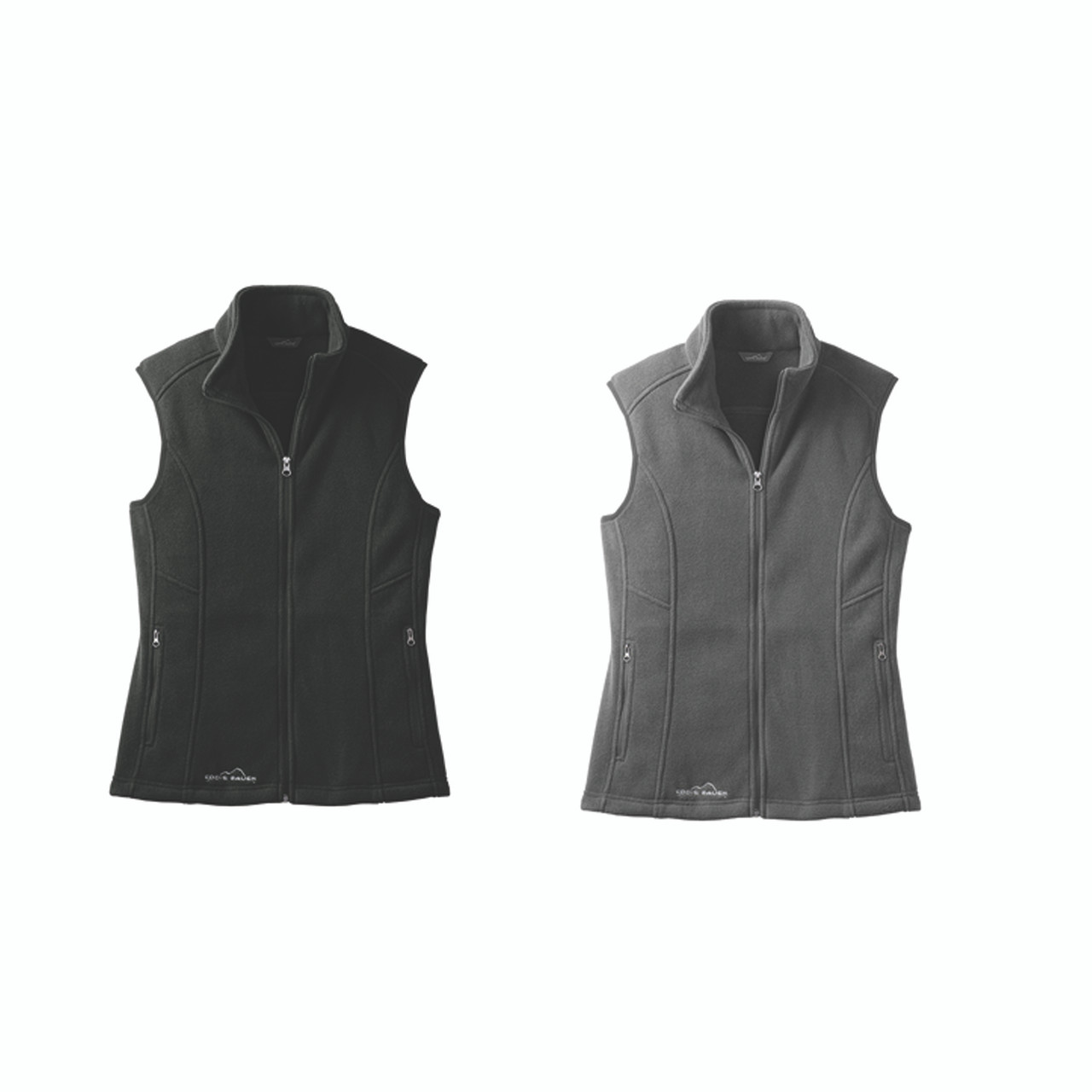 Eddie Bauer® - Ladies Fleece Vest (Black) - SugarCreek Gear