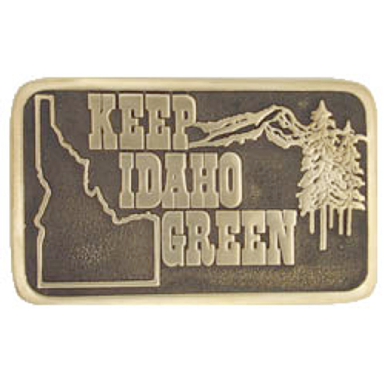 Keep Idaho Green Buckle