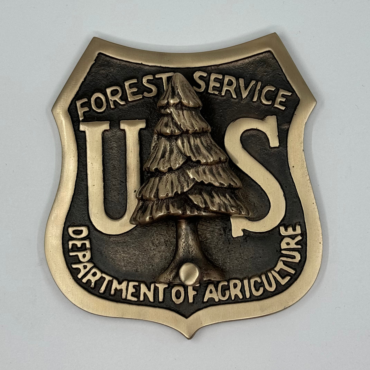 Forest Service Shield Door Knocker (Bronze)