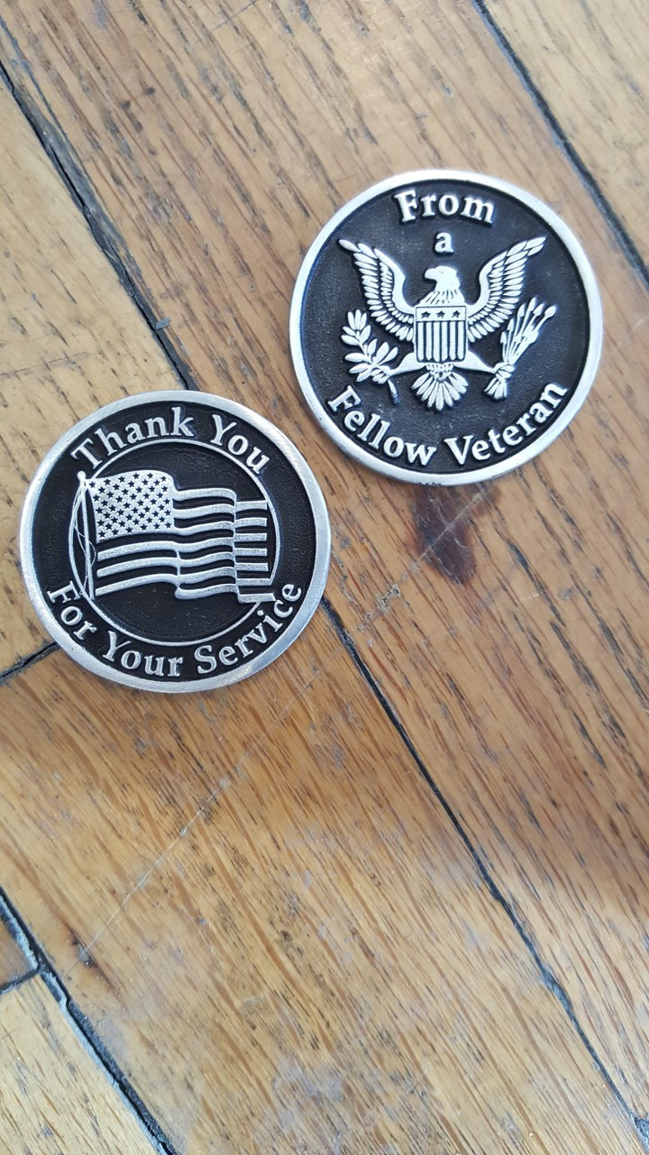 Grateful Veteran to Veteran Token of Appreciation