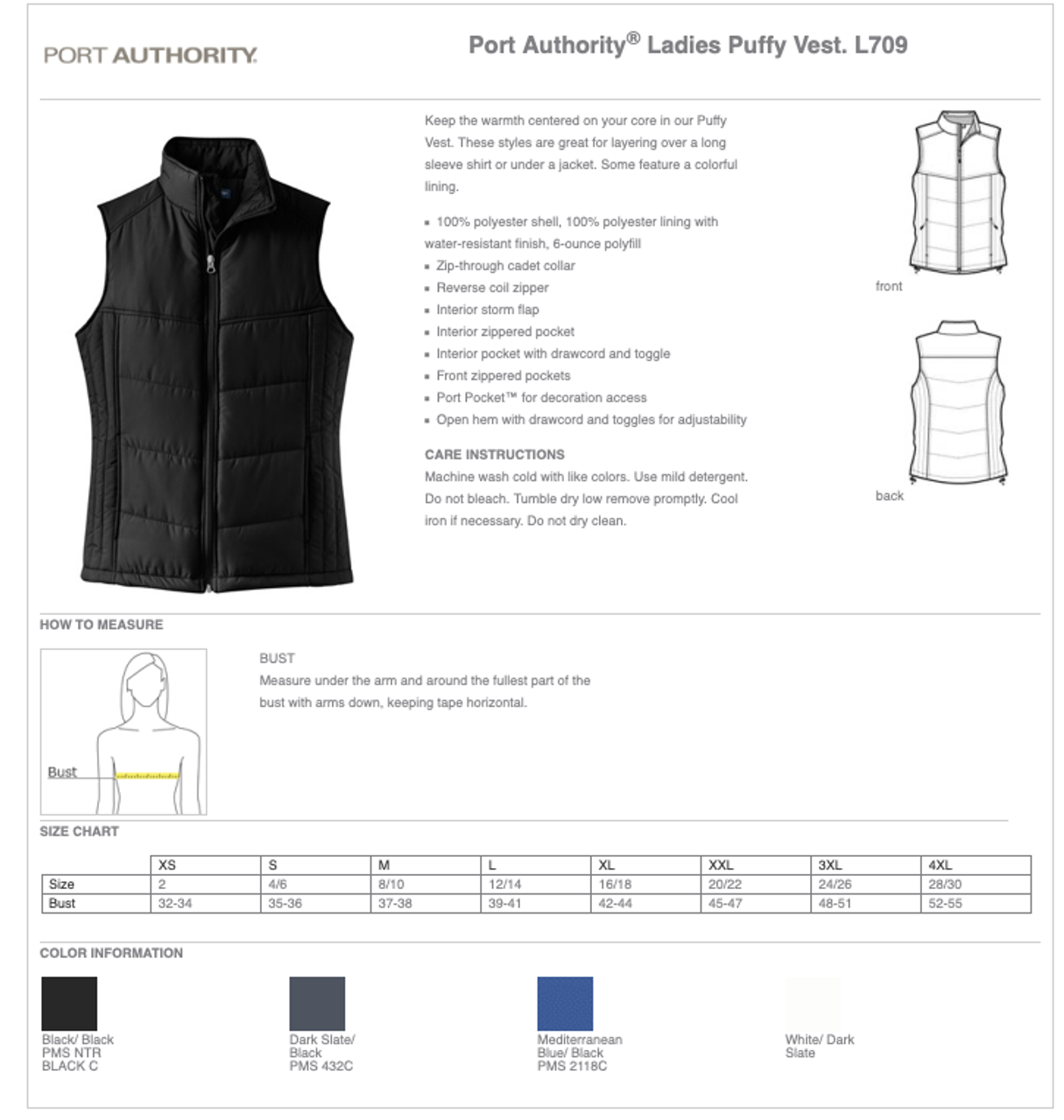 Port Authority® Puffy Vest - Women's** (Restrictions Apply - see description)