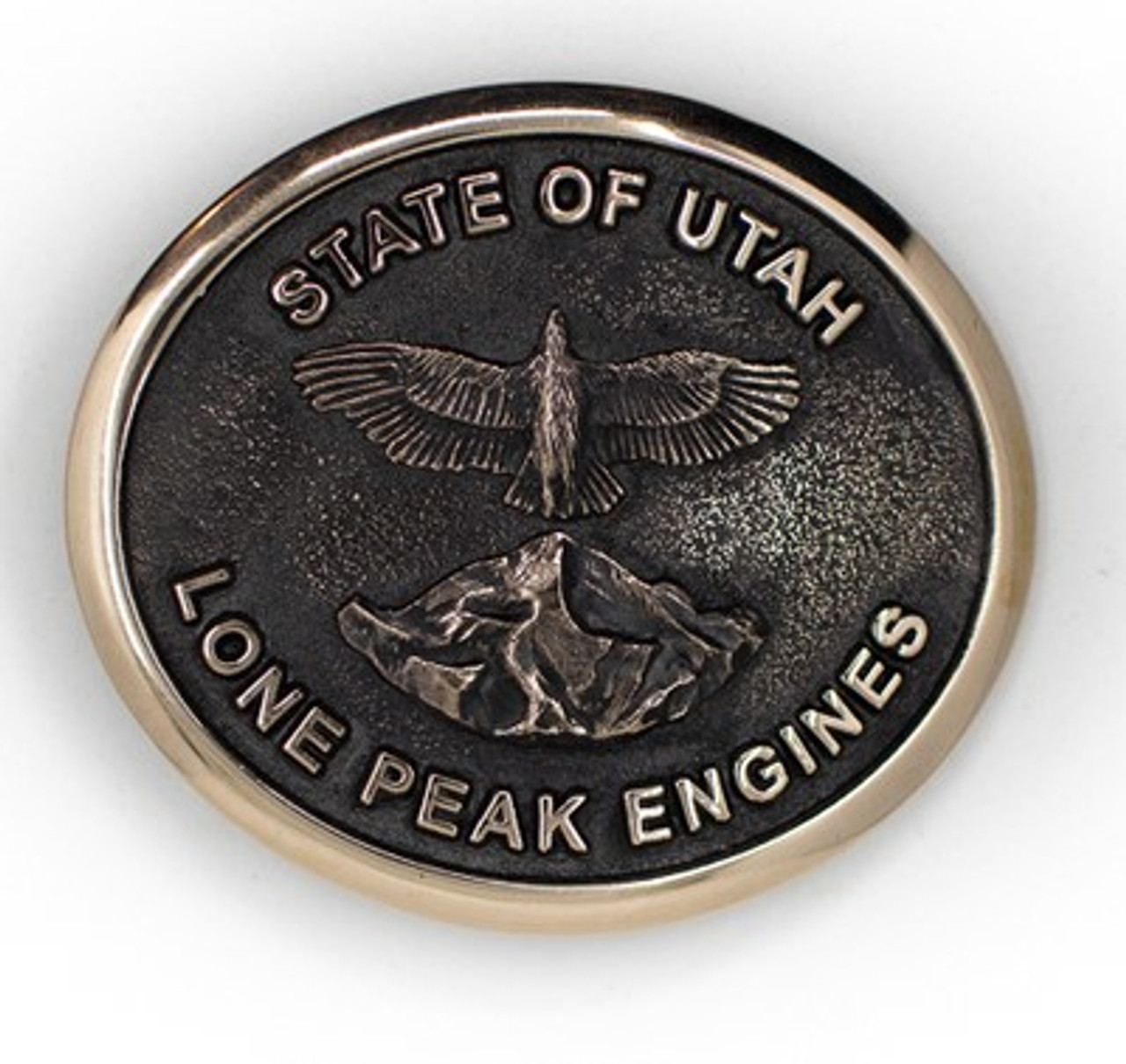 State of Utah Lone Peak Engine Buckle (RESTRICTED)
