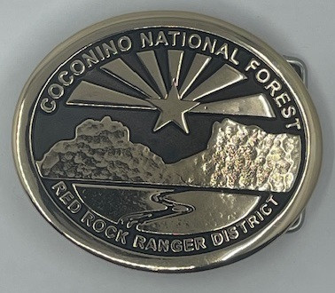 Coconino National Forest Red Rock Ranger District Buckle - Western
