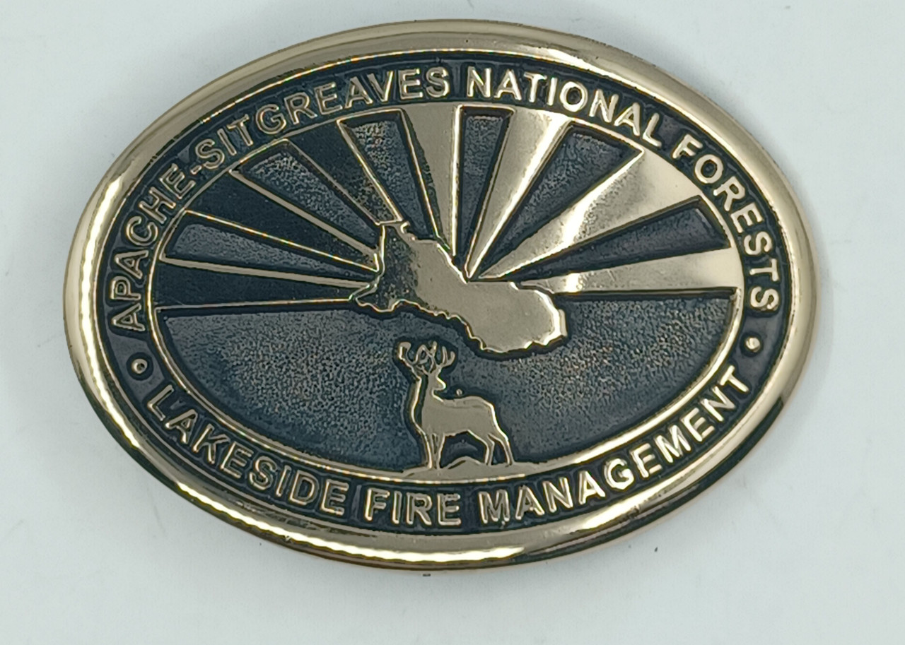 Apache-Sitgreaves National Forest Lakeside Fire Management Buckle (RESTRICTED)