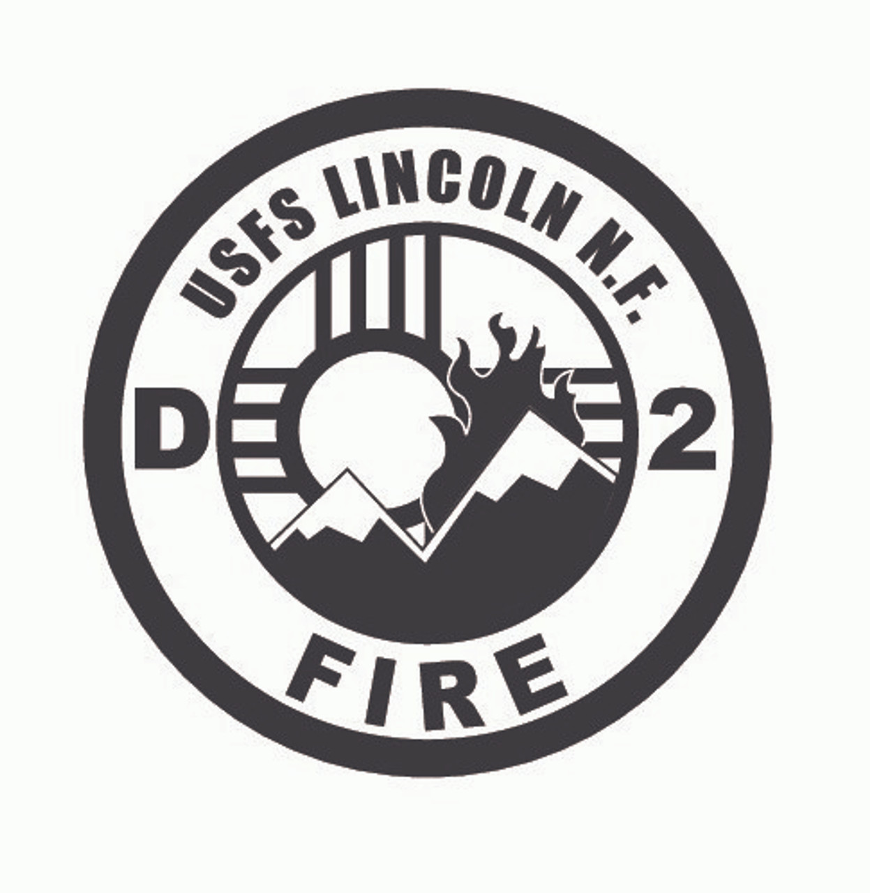 Lincoln National Forest D2 Fire Buckle (RESTRICTED)