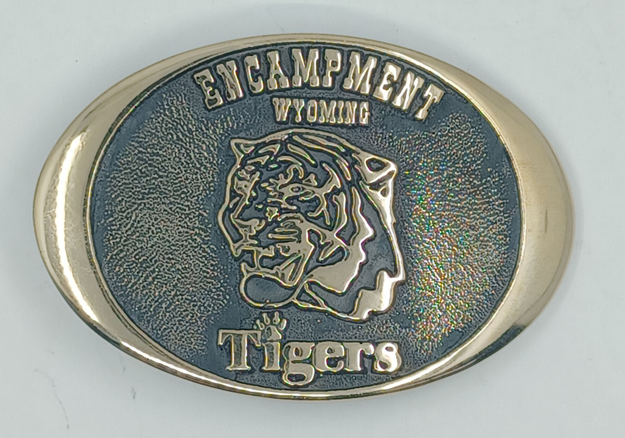 Encampment Wyoming Tigers Buckle