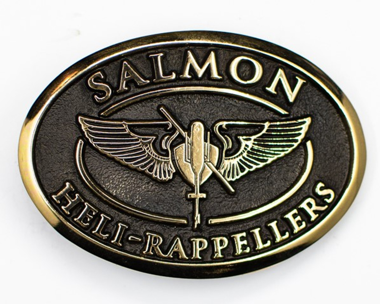 Salmon Heli-Rappellers Buckle (RESTRICTED)