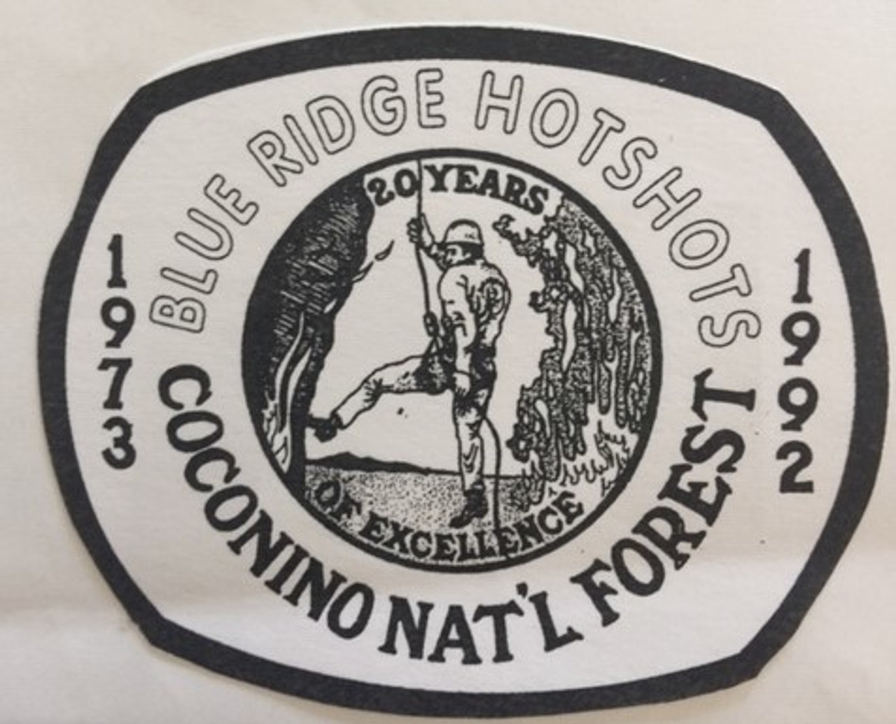 Blue Ridge Hotshots 1973-1992 Buckle (RESTRICTED)