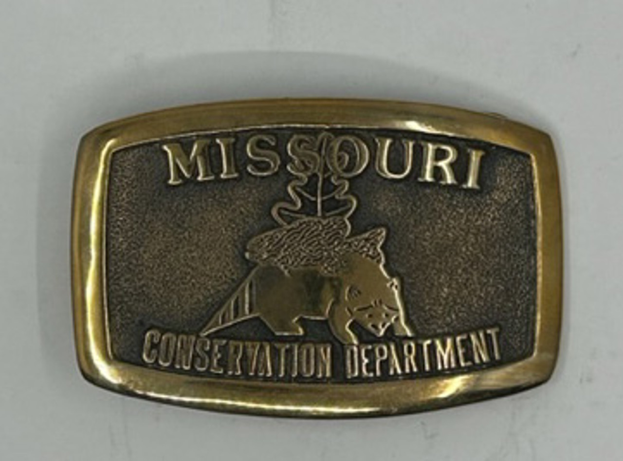 Missouri Conservation Department Buckle
