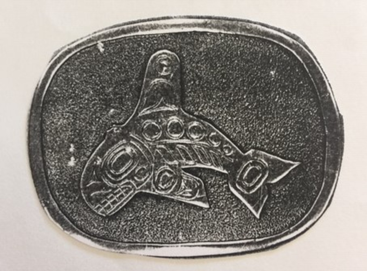 Alaska Indian Totemic Whale Buckle