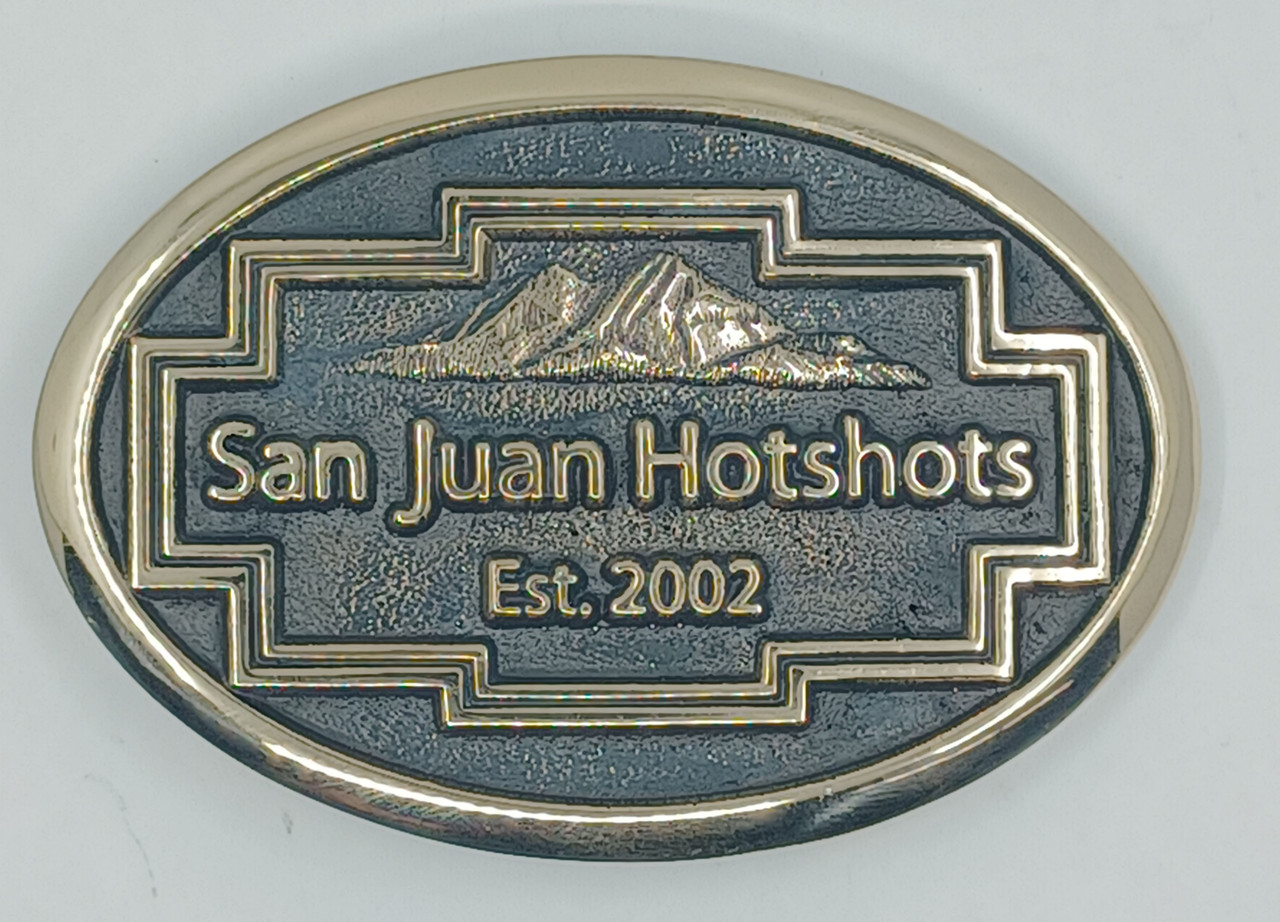 San Juan Hotshots (larger 2019) Buckle (RESTRICTED)