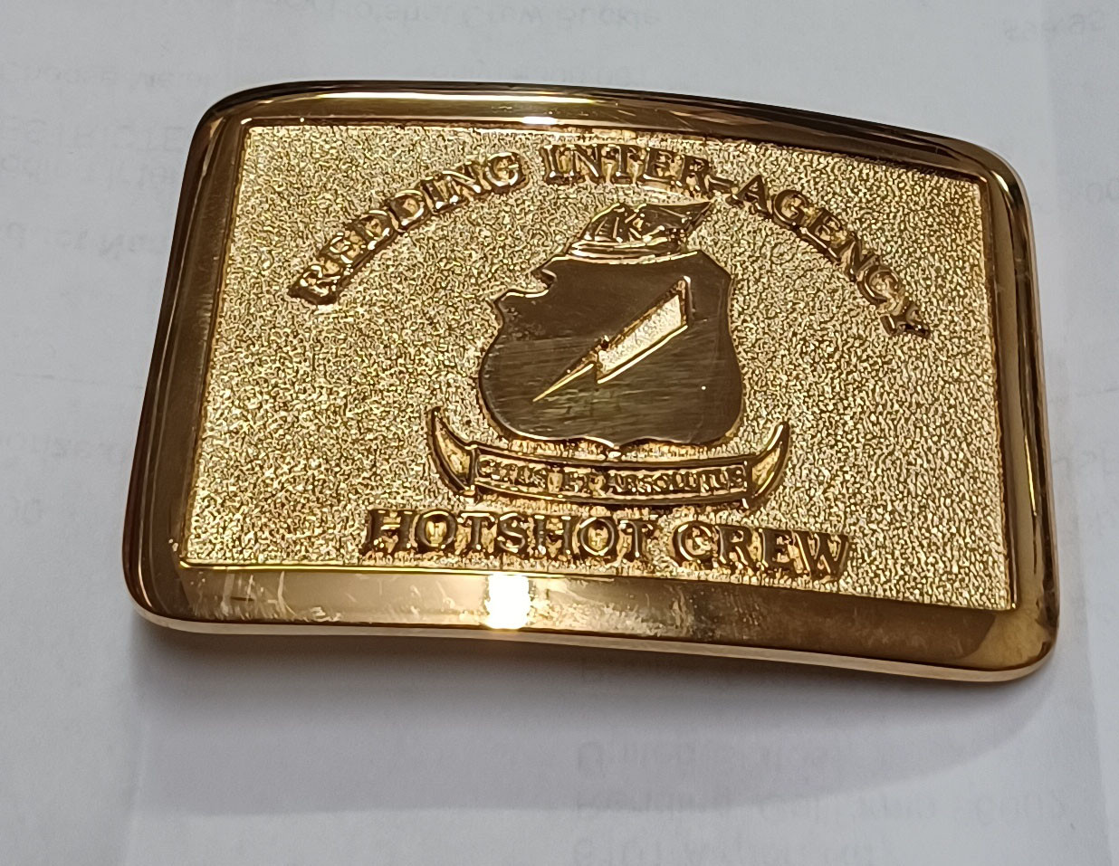 Redding Interagency Hotshot Crew Buckle (RESTRICTED) - Western