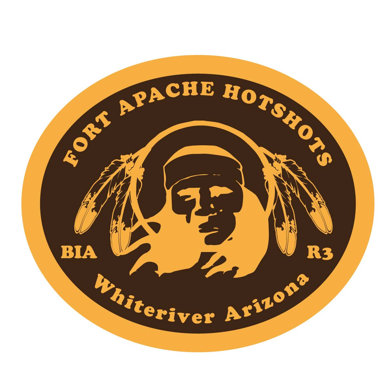 Fort Apache Hotshots BIA Whiteriver Arizona Buckle (RESTRICTED)