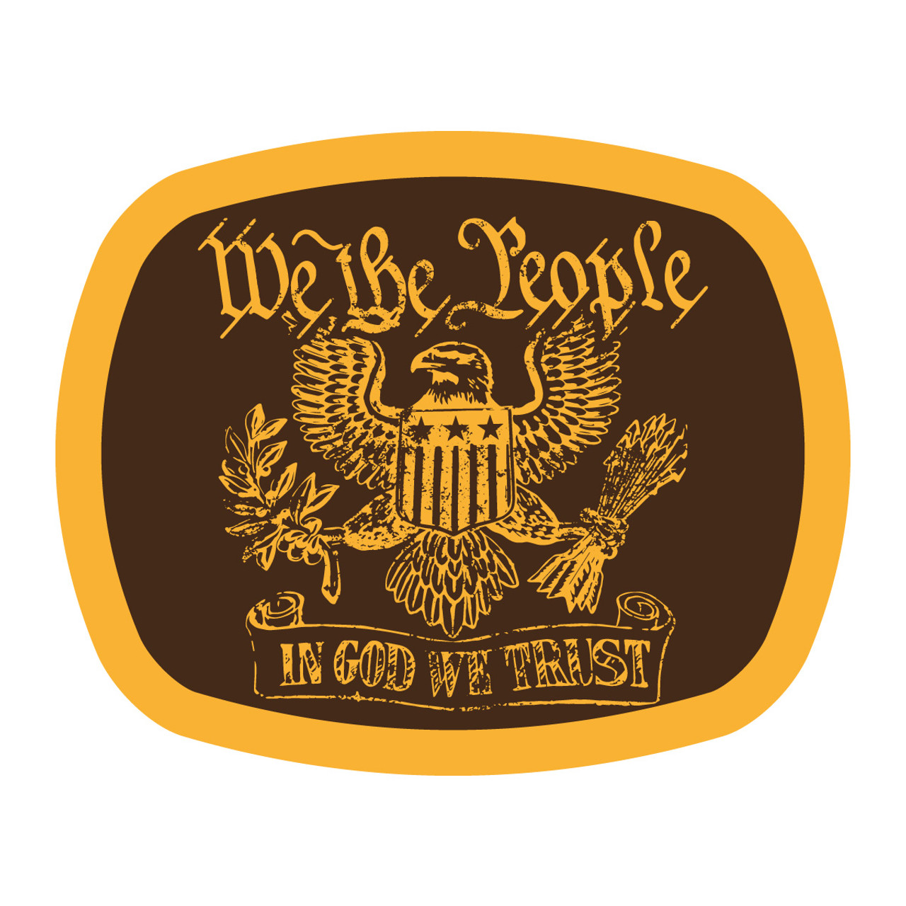 The Man Spot Eagle We the People Buckle (RESTRICTED)*WS