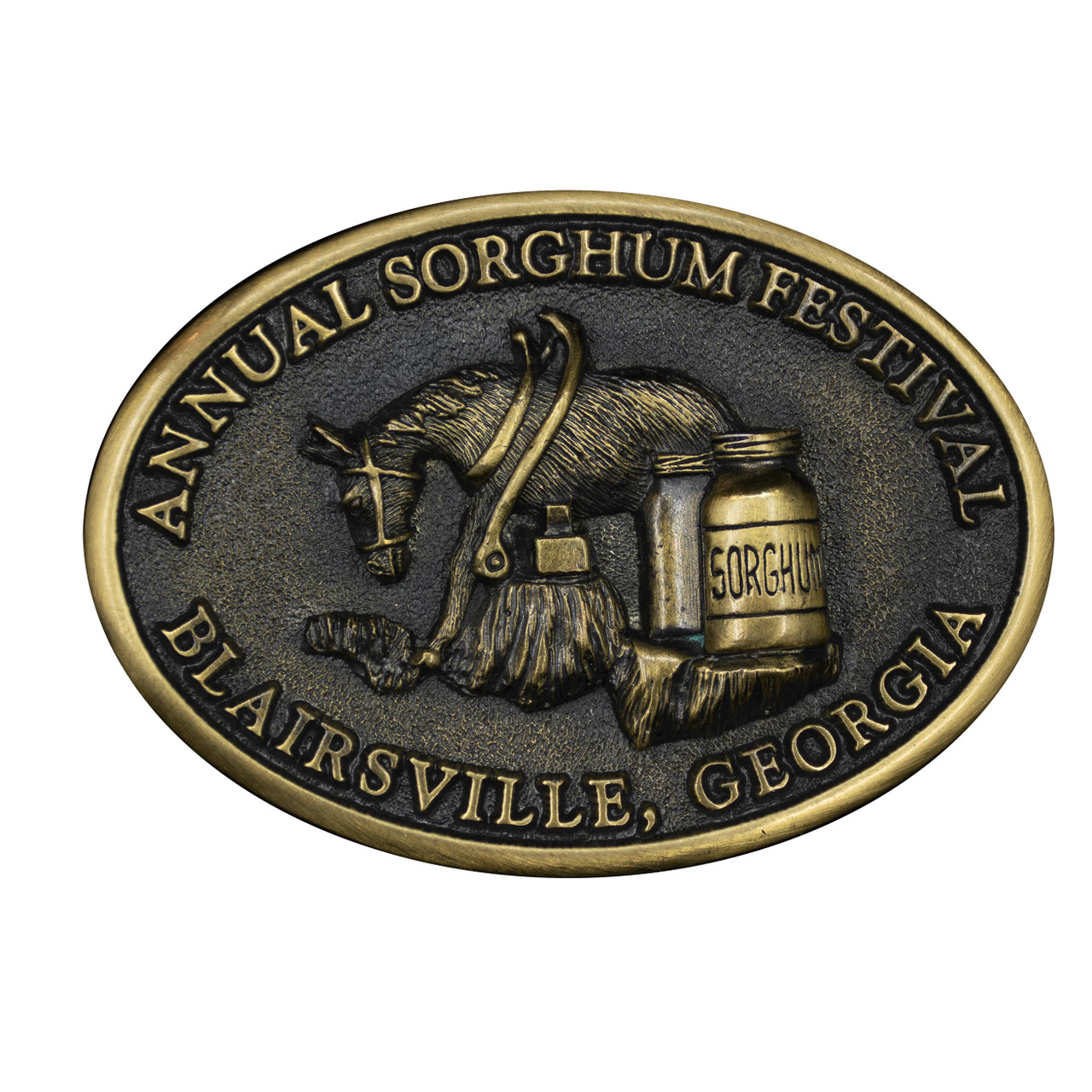 Annual Sorghum Festival Buckle